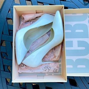 BCBGeneration Bg-Cielo White Patent Pumps